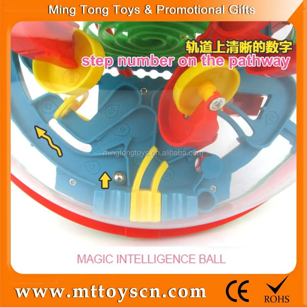 Classical Educational Plastic Toy 3d 100steps Colorful Handheld Ball