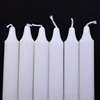 White Ridged 2.0 diameter long fluted candle for wedding