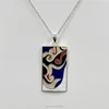 Fashion custom silver cloisonne enamel jewelry china pendant wholesale