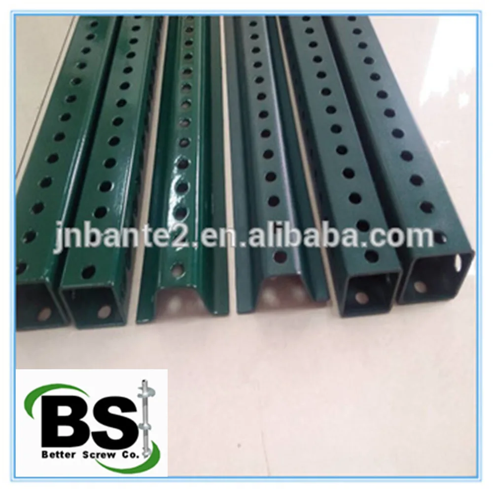 all kinds of colors powder coated perforative metal square tube sign post
