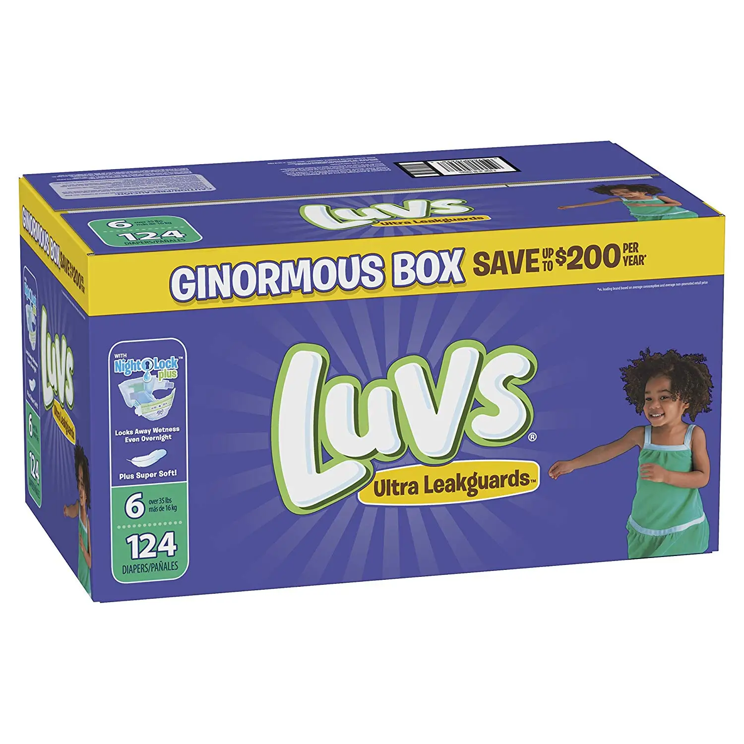 Buy Luvs Ulta Leakguards Disposble Diapers, Size 6, 124 Count, ONE