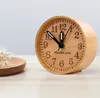 Whole stock New Silent Solid Wood table Creative student Alarm Clock