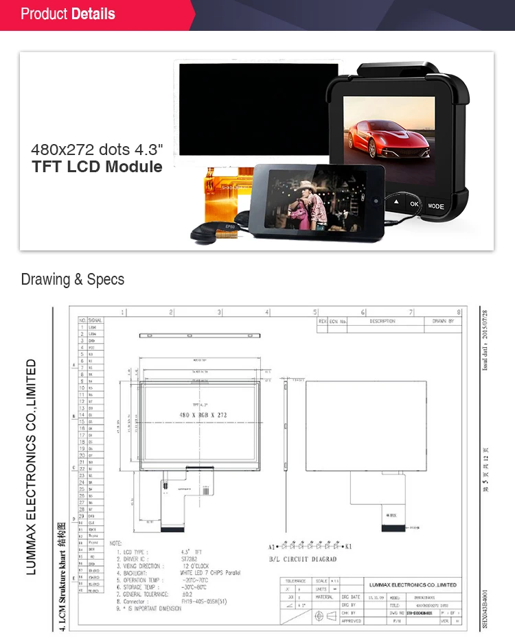 4.3 inch oled display