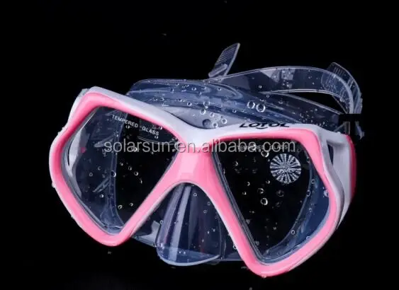 Low MOQ Tempered Glass Scuba Diving Mask China Snrokel Mask Diving Mask