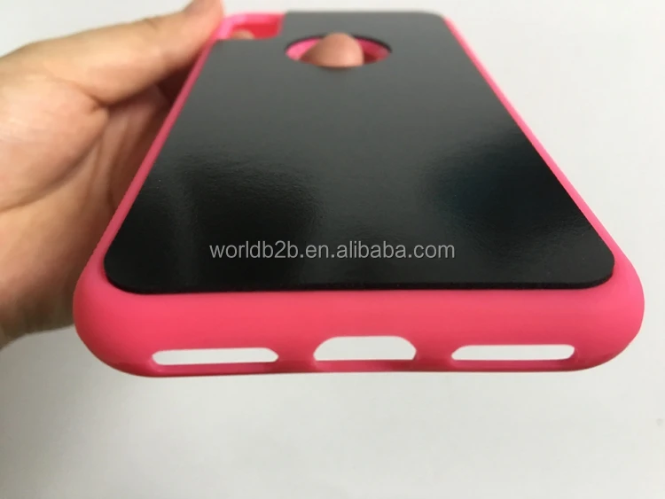 Magical Nano Sticky Anti Gravity Phone Case for iPhone Xs with Dust-proof Sticker