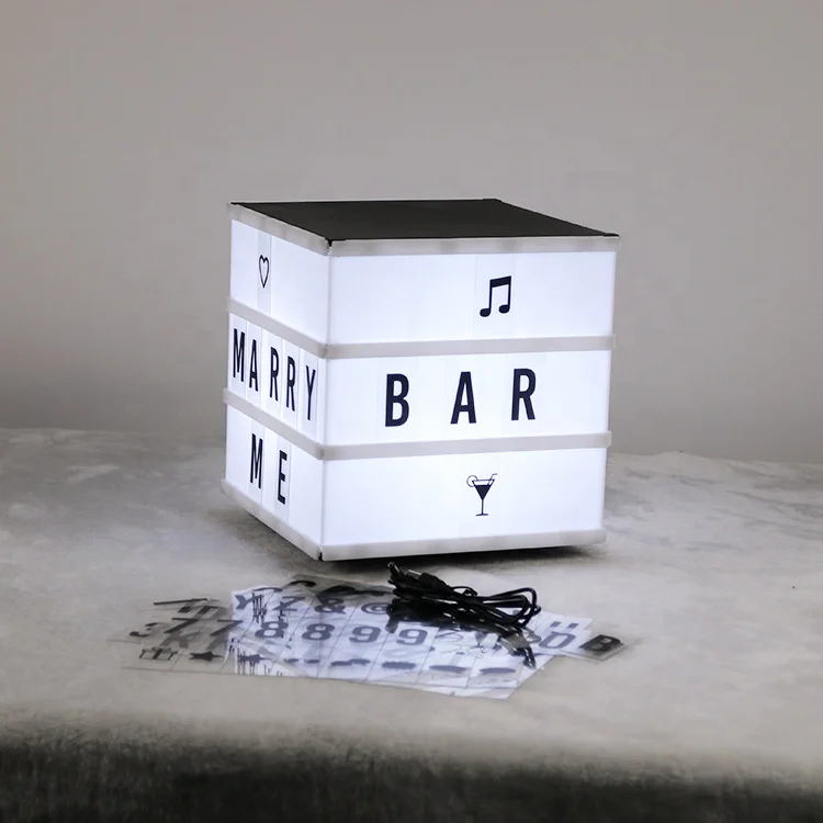 New Item Rotating Cinema Cinematic Light Box With Letters Buy