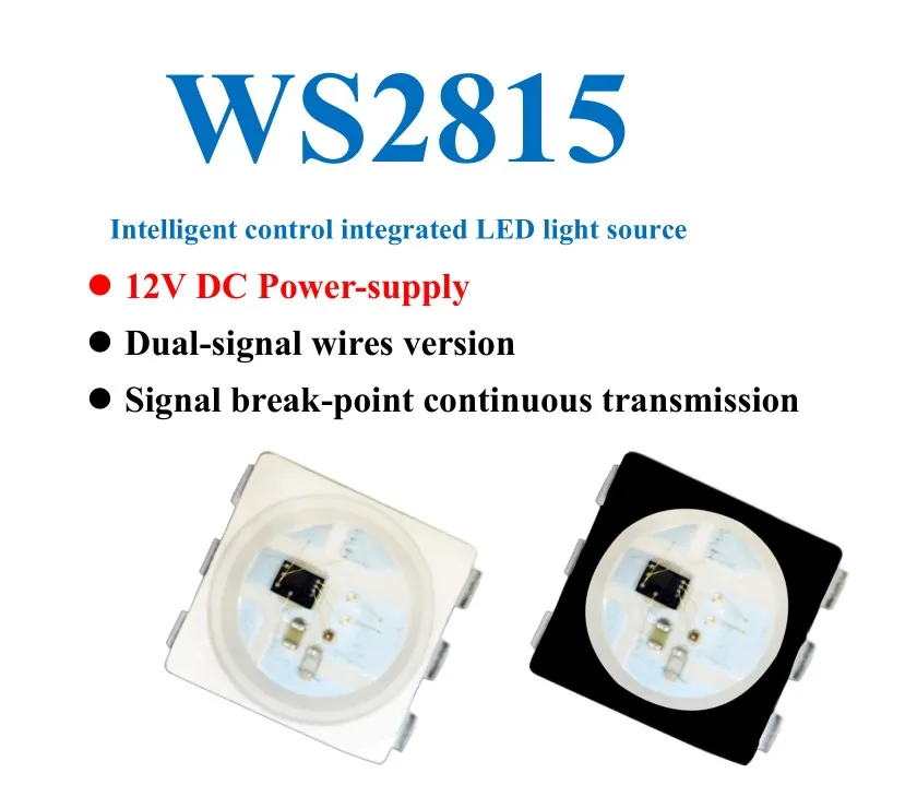 Адресуемая 2818 IC точка останова продолжить 12 В гибкая WS2818 светодиодная лента