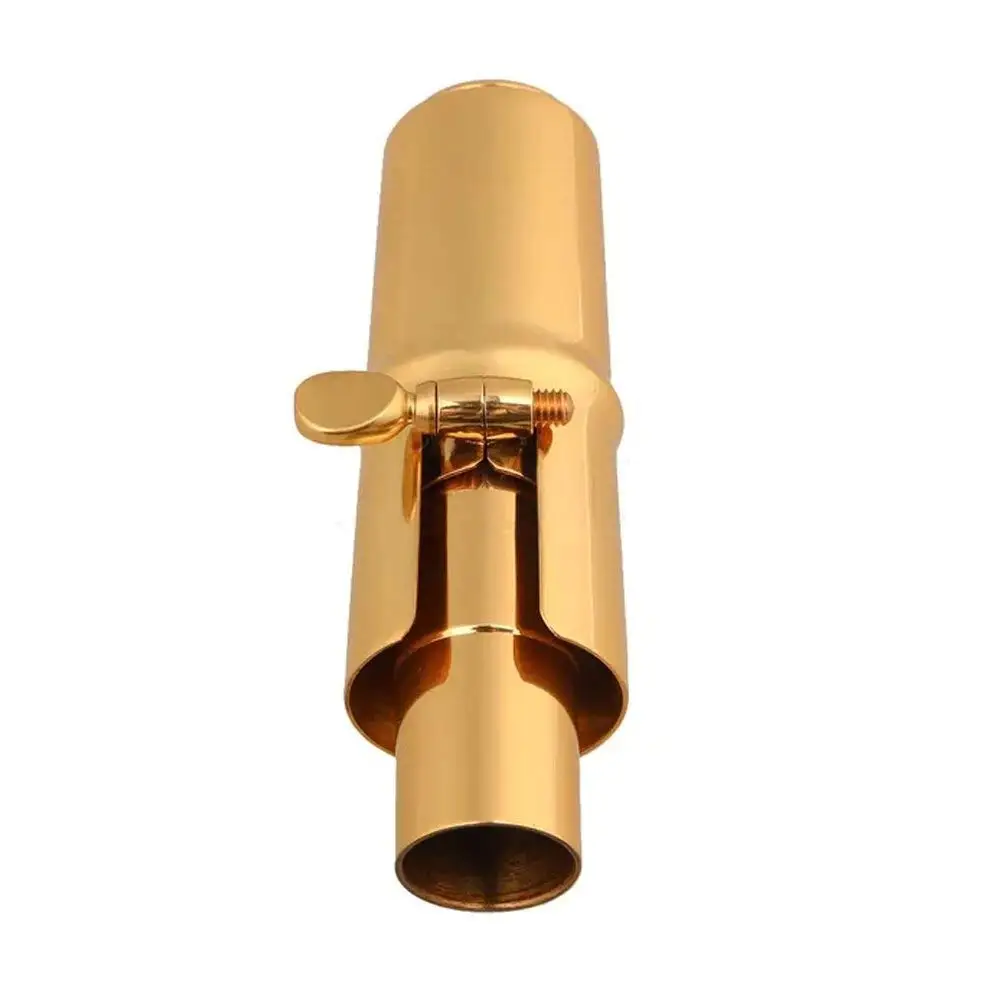Mxfans Ligature Clip Soprano Saxophone for Metal Mouthpieces Gold Plated 