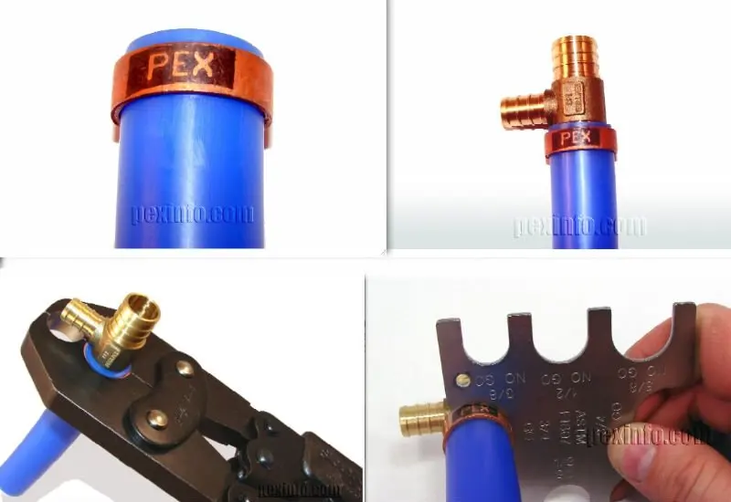 Crimp Fitting For Pex Tubing,Astm F1807 Standard,Full Size Range Buy