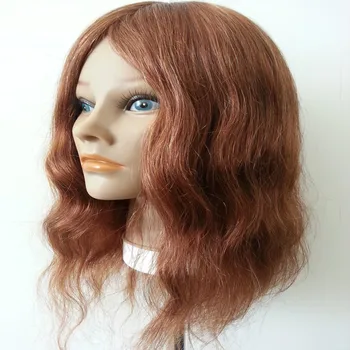 100 real hair mannequin head