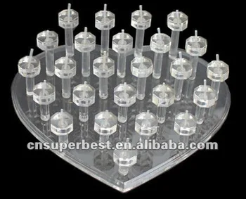 Ring Display Acrylic Stand 25 Peg Clea Jewelry Ring Display Acrylic Stand 25 Peg Clea Jewelry