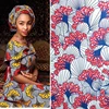 Queency Custom Pattern 5 Yards Polyester Duchess Satin African Print Silk Fabric
