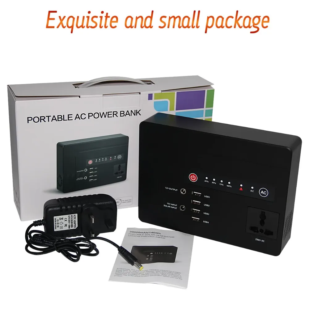 220v 230v Ac Outlet 42000mah Power Bank With Inverter Power Generator