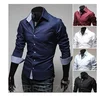 Discount walson Newest style custom mens long sleeve stripe dress shirts