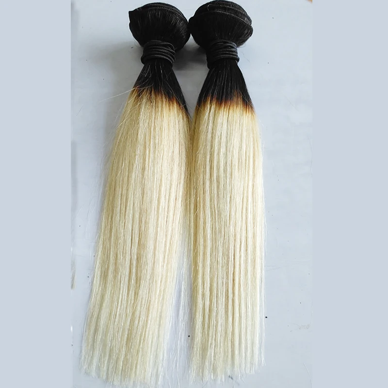 New Arrival Short Hair Style 12inch Ombre Black Roots Blonde