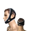 High quality adjustable neoprene gray anti-snoring belt anti snore chin support strap to stop snoring