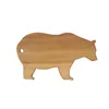 Custom any thickness rectangular bear shape wooden cutting board multi pizza fruit chopping board