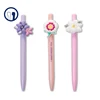 OEM 0.5mm pvc ballpoint pen, Cartoon Flower Plastic Ball Pen Support wholesale customization