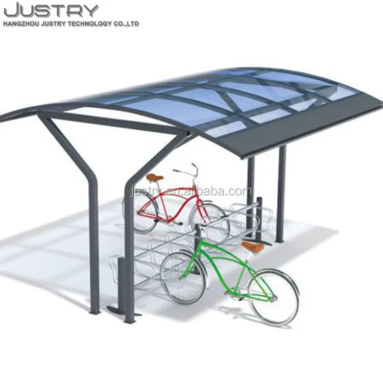Bike Shed Outdoor Polycarbonate Roof Waterproof Large 