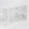 Oval Brush Holder 10 Lattices Makeup Brush Drying Rack Cosmetic Toothbrush Shelf Brush Storage Organizer Stand Acrylic Red