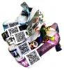 Factory Cheap Wholesale Qr Code Scanning Accessories Sublimation Printed Short Strap Lanyard