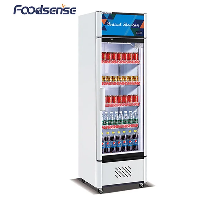Single Door Commercial Beverage Display Cooler,Stainless Steel Drink Cooler