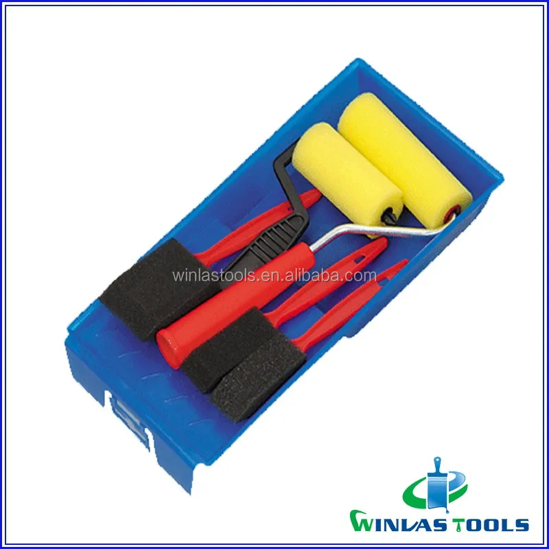 4'' Full Set Paint Tray Kit Painting Roller Brush Buy 4'' Full Set