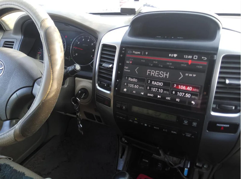 Discount SilverStrong Android9.0 IPS 4G 9inch Car GPS Radio For Toyota Prado 120 Land Cruiser android9.0 IPS Prado120 for PIONEER/JBL amp 5