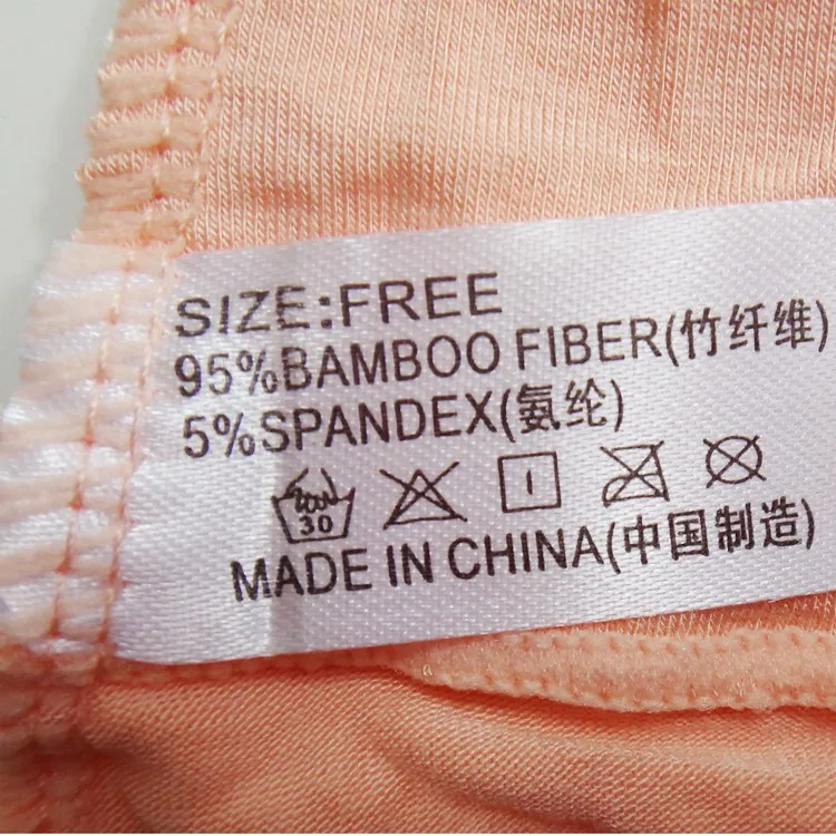 Label instruksi perawatan pakaian 