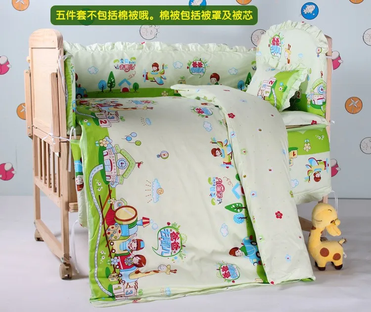 Promotion 10PCS Baby Bedding Set For Cot and Crib Cradle bumpers matress pillow duvet