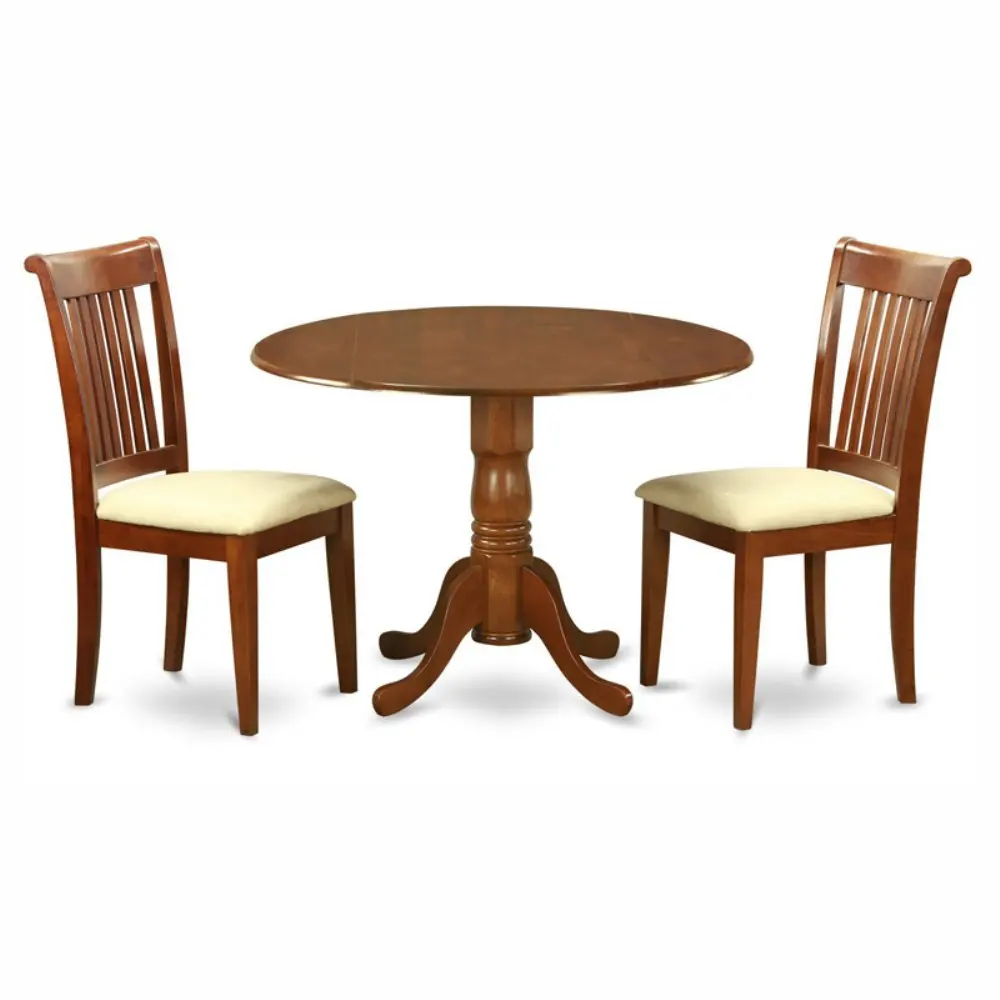 Buy East West Furniture Dublin 3 Piece Drop Leaf Dining Table Set