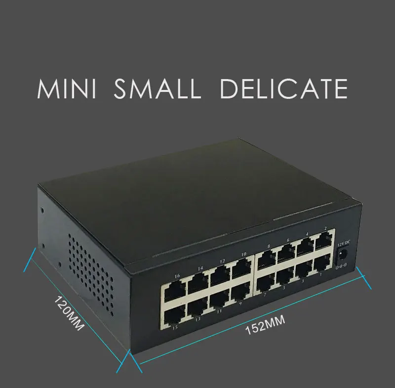 Metal Case 10/100Mbps 5 Port Mini Fast Ethernet Switch Switcher Desktop NEW USA 