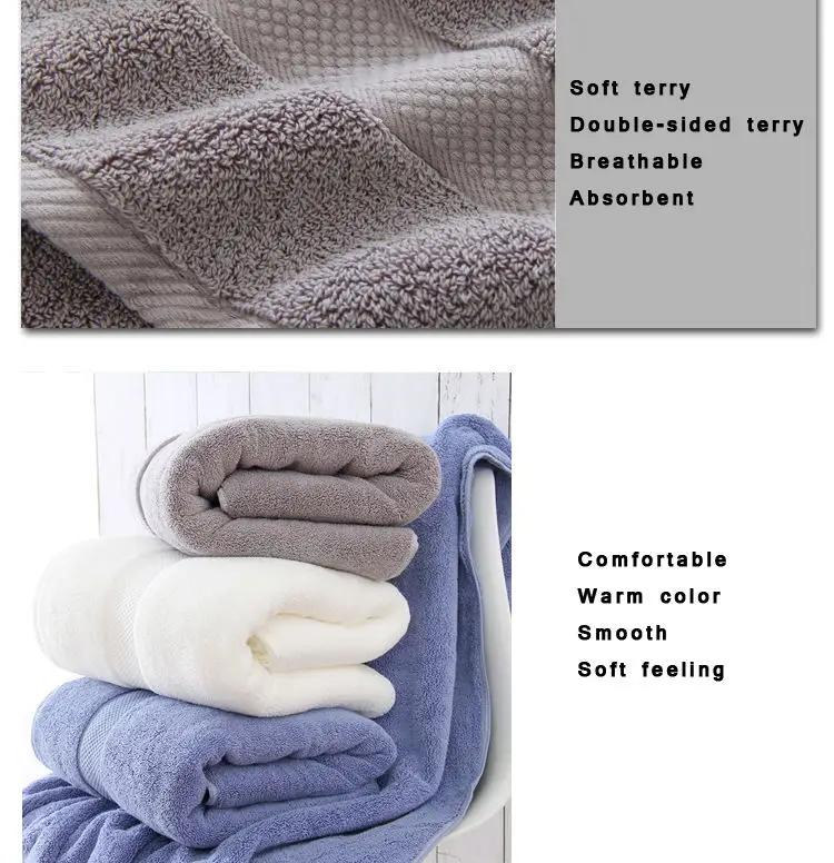 Luxury Soft Super Absorbent Bath Towel Set 100% Cotton Bath Towel - Buy ...