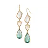 Wholesale High Quality Women Crystal Rhinestone Drop Earrings Geometric Hand Crafted Earrings Jewelry
