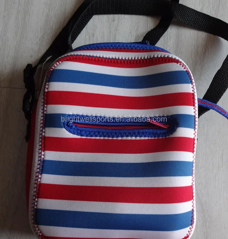 Multicolor Perforated Neoprene Sling Cross Body Bag For Women Ladies