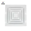 HVAC system ventilation air conditioning aluminum 5 inch flexible duct 4-way diffuser 4 way supply ceiling square grill