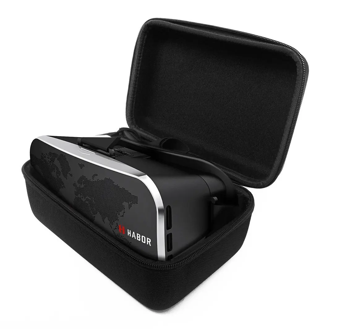 FitSand (TM) Carrying Travel Portable Protective Hard Case Cover Bag for Habor 3D VR Virtual Reality Headset Virtual Video Glasses