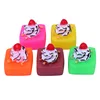 Pet Products Square Cake Vinyl Squeaky Dog Toys