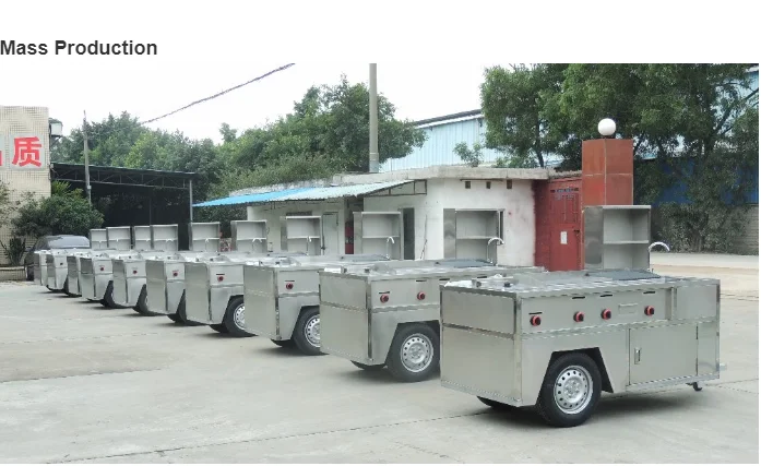 Commercial hot dog cart /Stainless steel Food truck / Snack Food cart