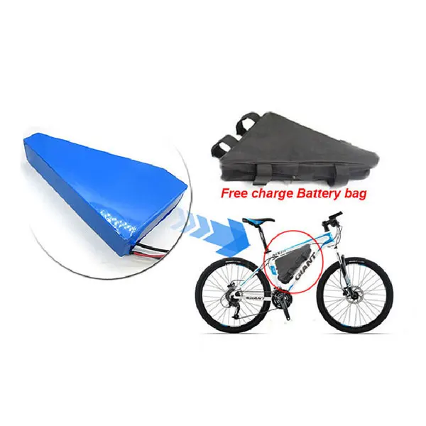 Bike Triangle Li-ion Battery Storage Bag Black Bicycle Electric Battery Cover