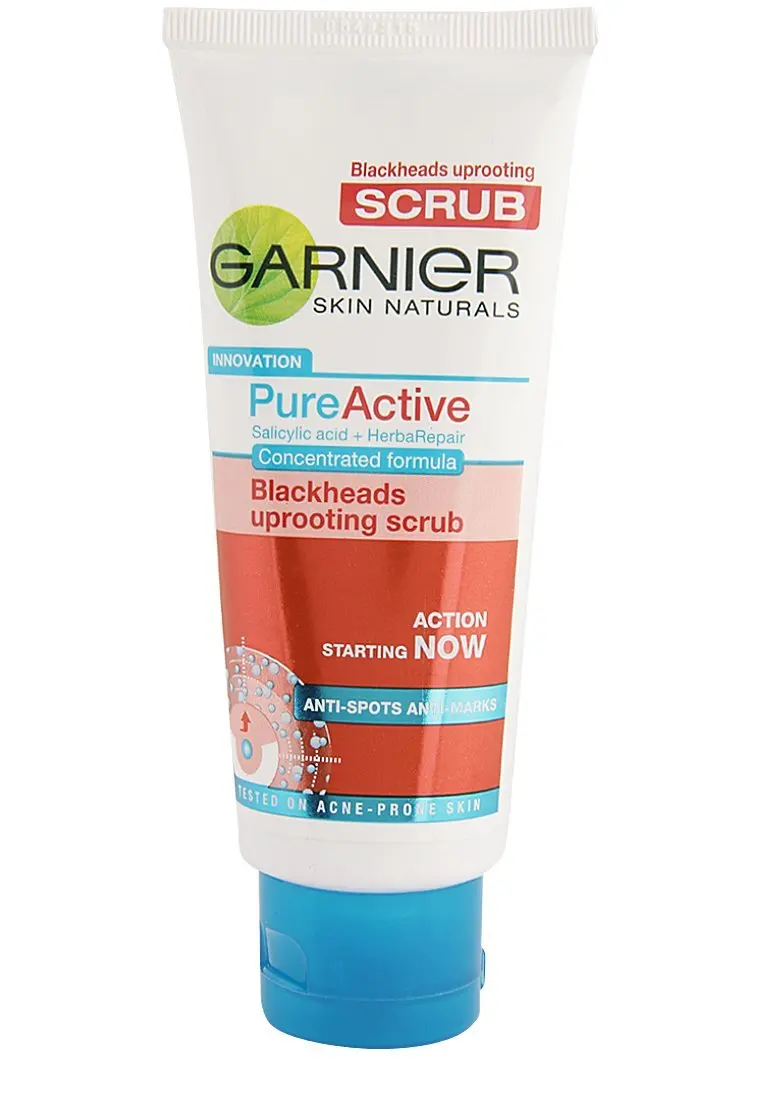 garnier pure active blackhead scrub