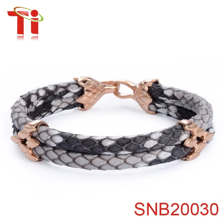 2017 Trending Products Python Skin Leather Bracelet Rose Gold Arrow Flower Stainless Steel Bangles Bulk From China For Men 2017 Trending Products Python Skin Leather Bracelet Rose Gold Arrow Flower Stainless Steel Bangles Bulk From China For Men