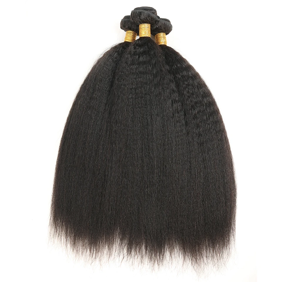 Wholesale Human Hair Extension Brazilian Kinky Straight Yaki Hair Weave Hot Selling Human Hair Bulk