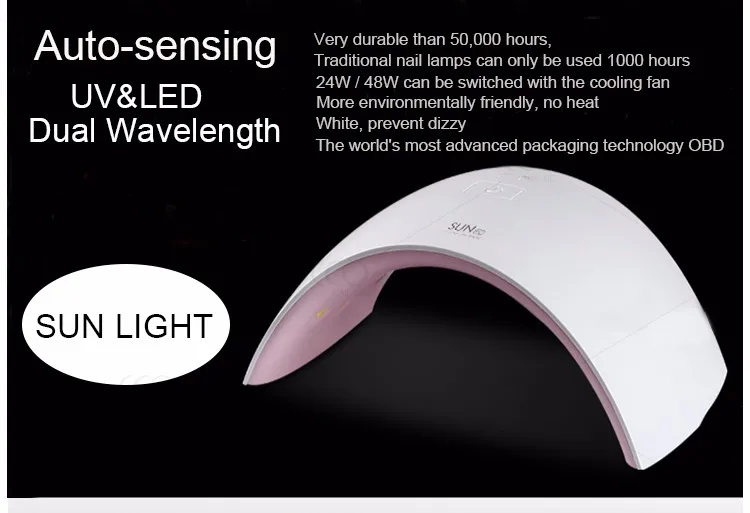 High-class 36W Professional uv gel nails art UV Lamp whit timer uv gel nail set _06