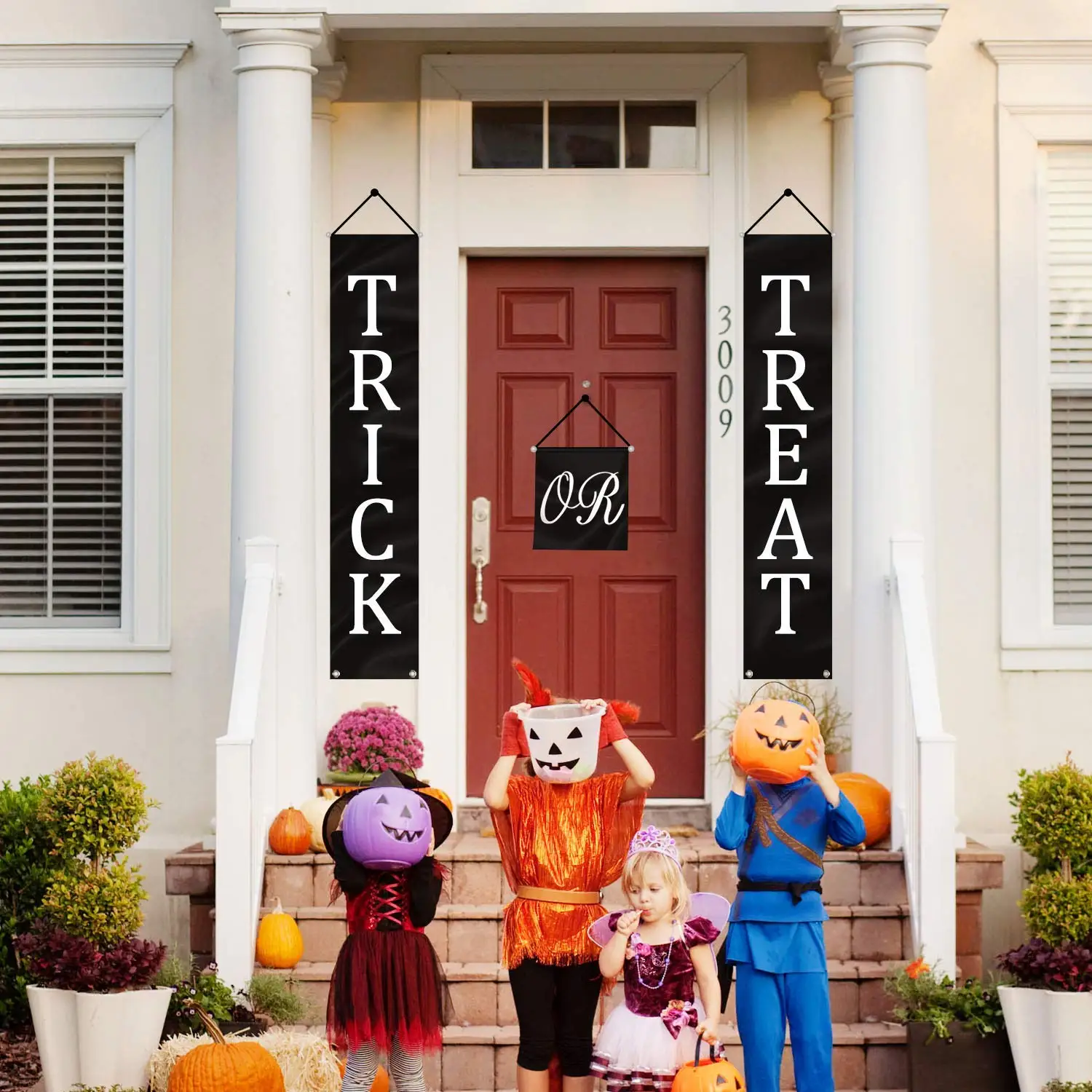 Buy Trick or Treat Halloween Banner 3pcs Set Halloween Door Decorations