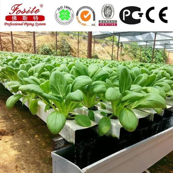 hydroponics pvc square NFT system pipe