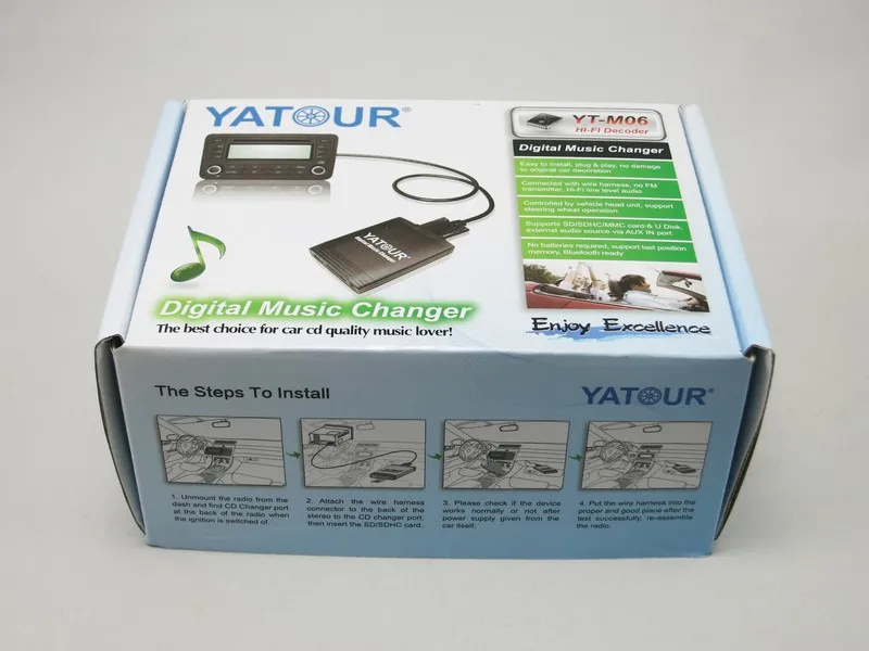 Yatour YTM06-TOY2-BT Adattatore USB SD AUX Bluetooth Per Toyota, Lexus E Scion – Streaming Musicale E Vivavoce
