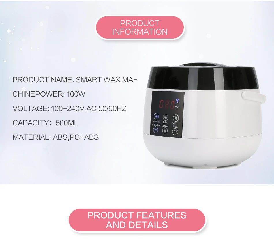 智能蜡机不粘锅蜡加热器 用于蜜蜂珍珠脱毛石蜡热硬脱毛 Buy 蜡加热器 滚动式脱毛蜡加热器 家用最佳石蜡加热器