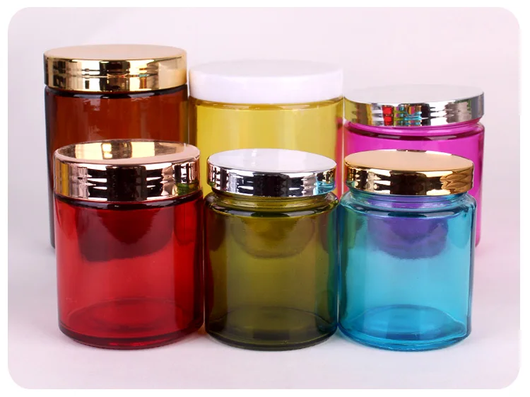 1oz 3oz 6 oz 12 oz 16oz 26oz Glass Jar with Lids Food Storage Jar