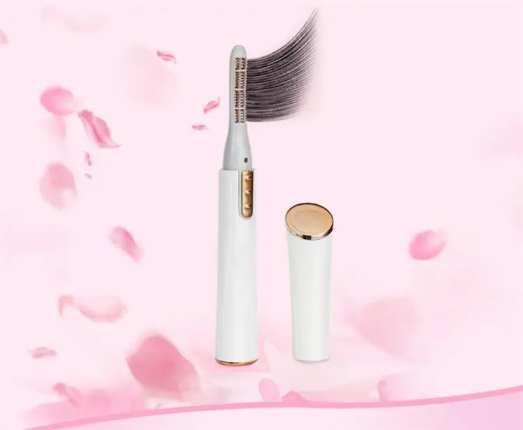 Fast Eyelash Lifting Double Row Heating Wire Safety Electric Rotating Heated Eyelash Curler